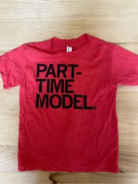 Ray Gun Kids Shirt Size 4T Red Part-Time Model Short-Sleeve T-Shirt